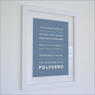 Polperro Typographic Print-SeaKisses