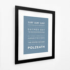 Polzeath Typographic Print-SeaKisses