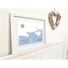 Poole Coastal Map Print-SeaKisses