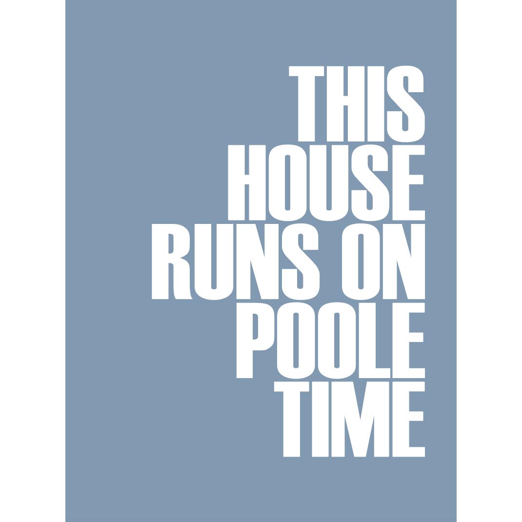 Poole Time Typographic Print-SeaKisses