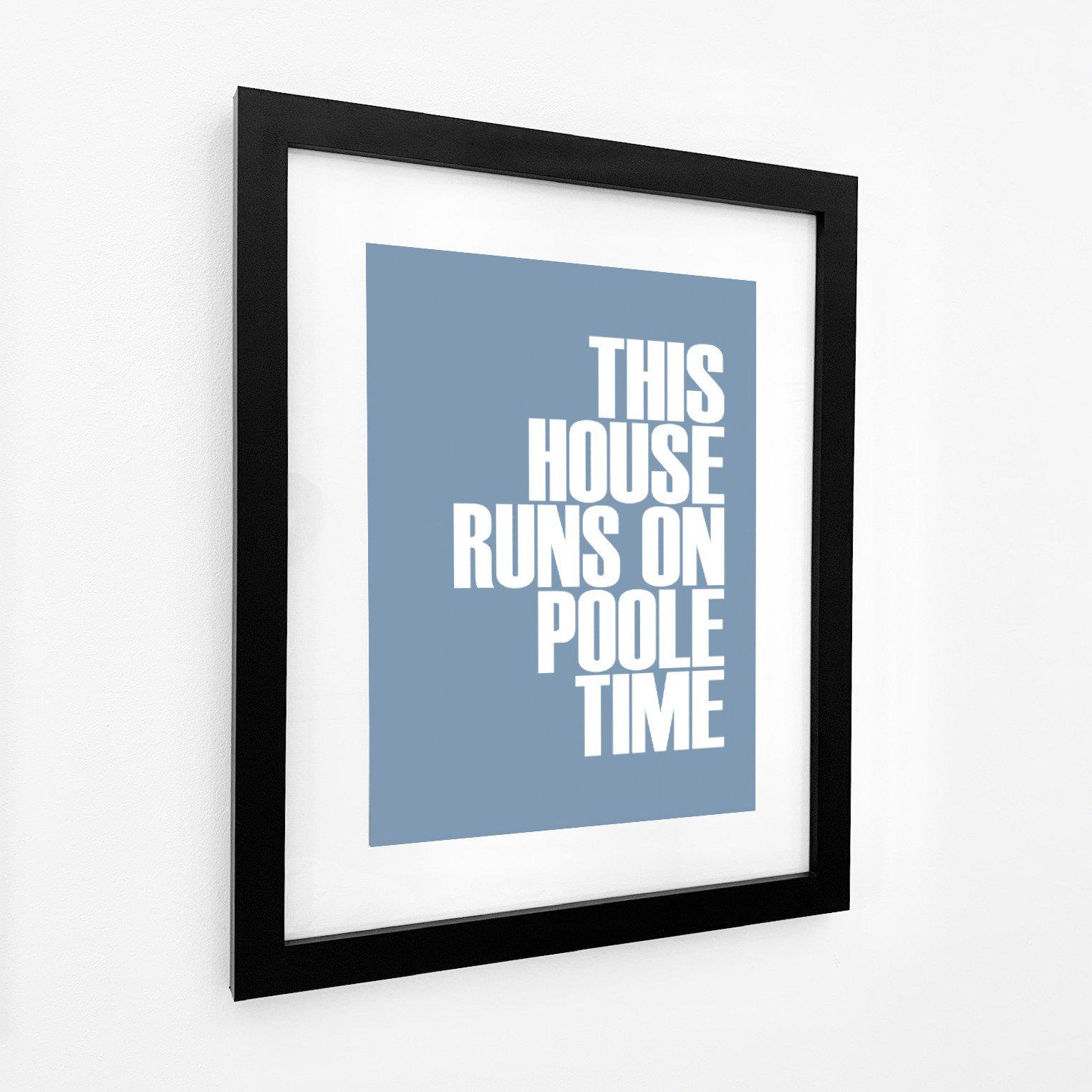 Poole Time Typographic Print-SeaKisses