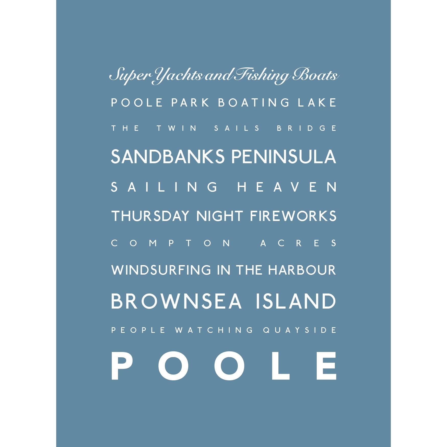 Poole Typographic Print-SeaKisses