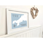 Porthleven Coastal Map Print-SeaKisses