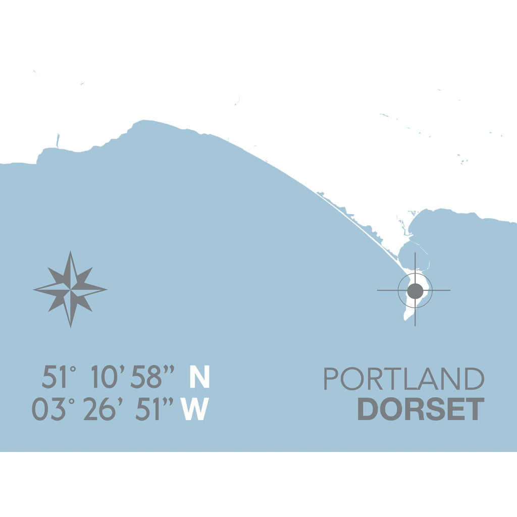 Portland Coastal Map Print-SeaKisses