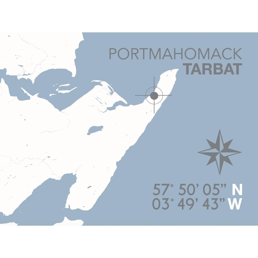 Portmahomack Coastal Map Print-SeaKisses