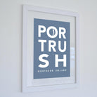 Portrush Golfer Typographic Print-SeaKisses