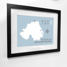 Portrush Coastal Map Print-SeaKisses