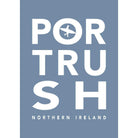 Portrush Surf Typographic Print-SeaKisses