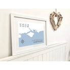 Portsmouth Coastal Map Print-SeaKisses