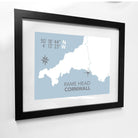 Rame Head Coastal Map Print-SeaKisses