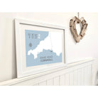 Rame Head Coastal Map Print-SeaKisses