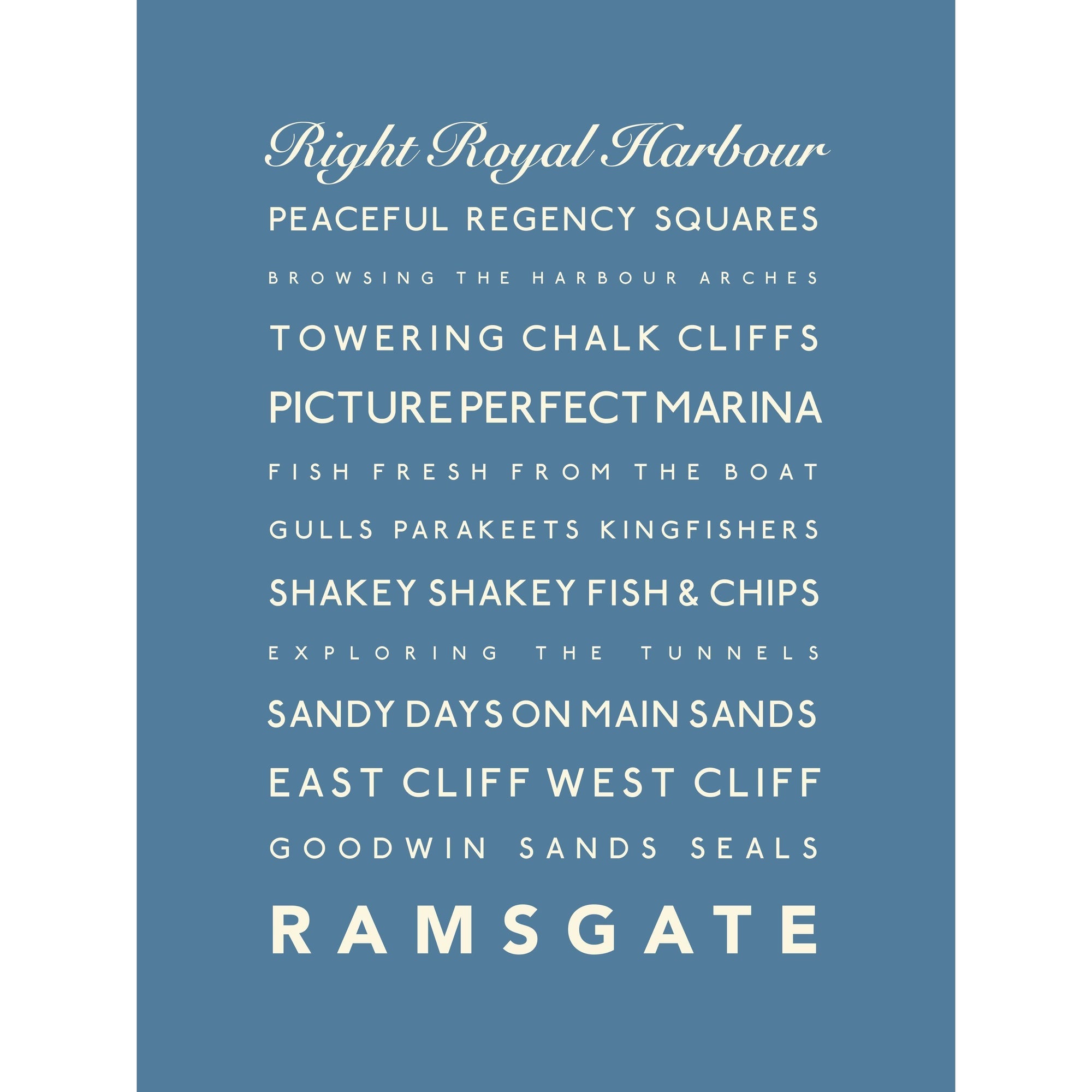 Ramsgate Typographic Print-SeaKisses