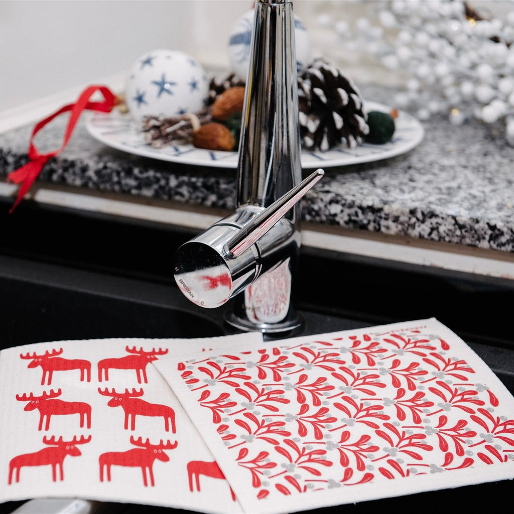 Christmas Reindeer Swedish Dishcloths-SeaKisses