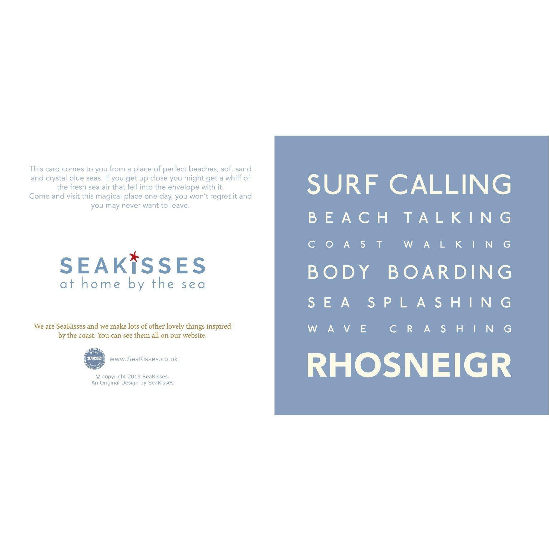 Rhosneigr - Greeting Card-SeaKisses