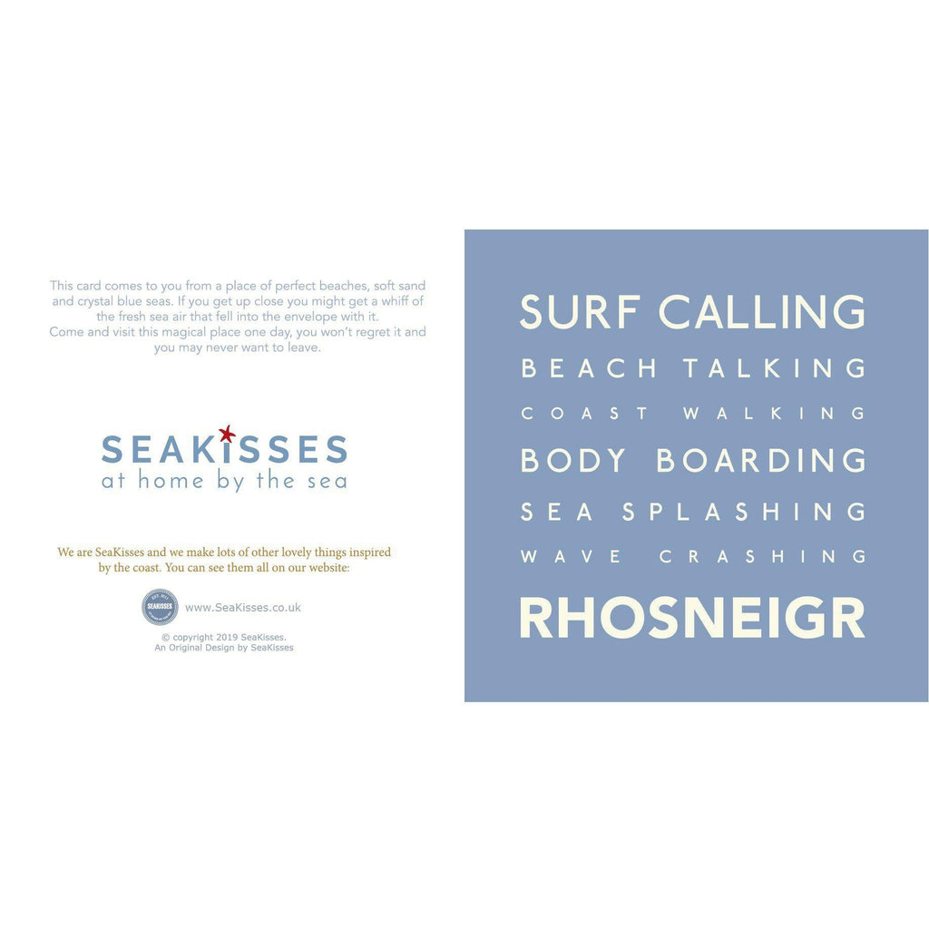 Rhosneigr - Greeting Card-SeaKisses