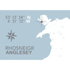 Rhosneigr Coastal Map Print-SeaKisses