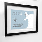 Rhosneigr Coastal Map Print-SeaKisses