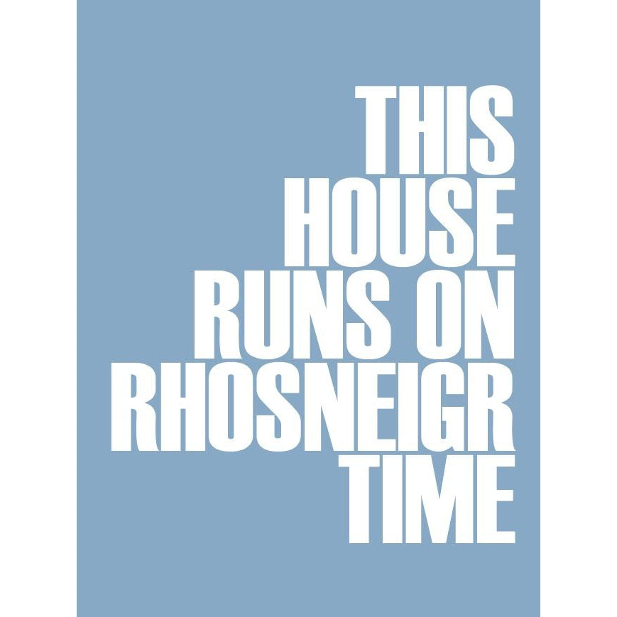 Rhosneigr Time Typographic Print-SeaKisses