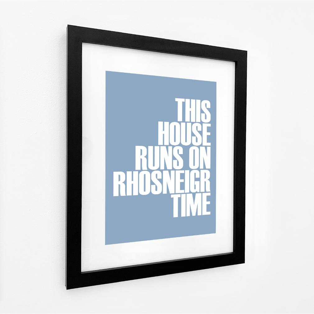 Rhosneigr Time Typographic Print-SeaKisses