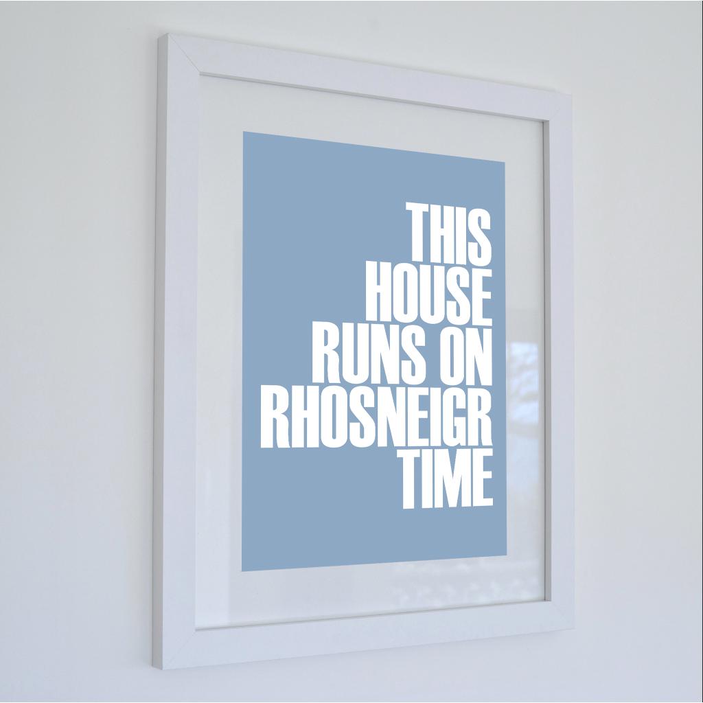 Rhosneigr Time Typographic Seaside Wall Art /Poster-SeaKisses