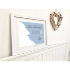 Robin Hood's Bay Coastal Map Print-SeaKisses