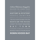 Robin Hoods Bay Typographic Print-SeaKisses