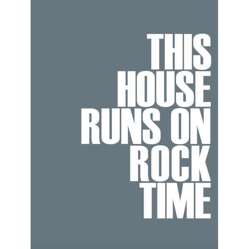 Rock Time Typographic Print-SeaKisses