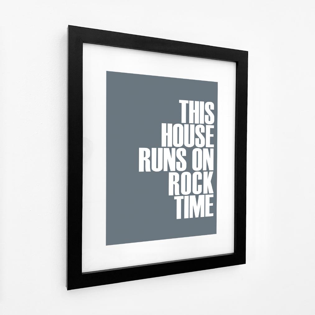 Rock Time Typographic Print-SeaKisses