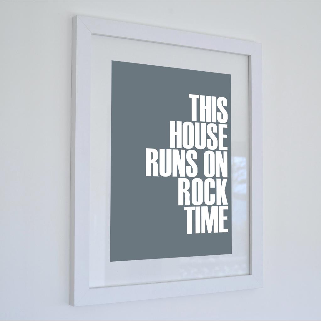 Rock Time Typographic Print-SeaKisses