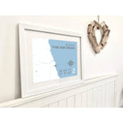 Roker Coastal Map Print-SeaKisses