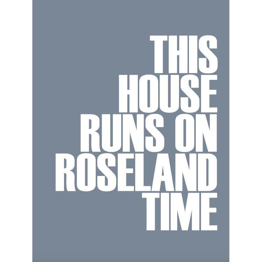 Roseland Time Typographic Print-SeaKisses