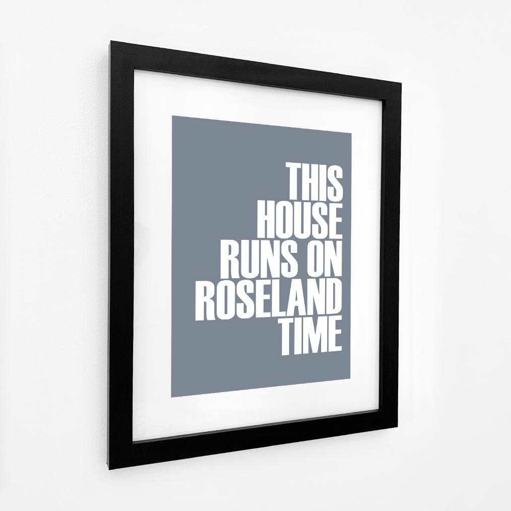 Roseland Time Typographic Print-SeaKisses