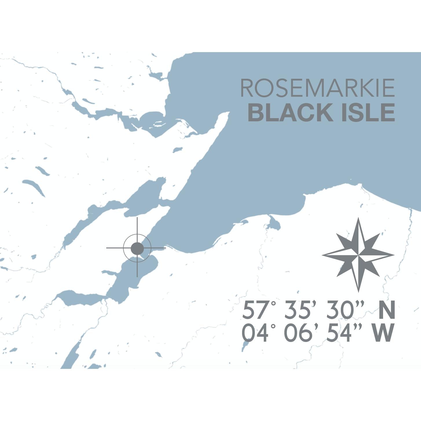 Rosemarkie Coastal Map Print-SeaKisses