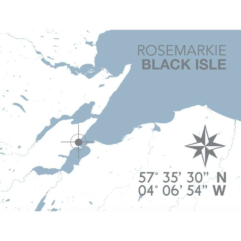 Rosemarkie Map Travel Print- Coastal Wall Art /Poster-SeaKisses