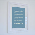 Rugged Coast Cornwall Typographic Print-SeaKisses