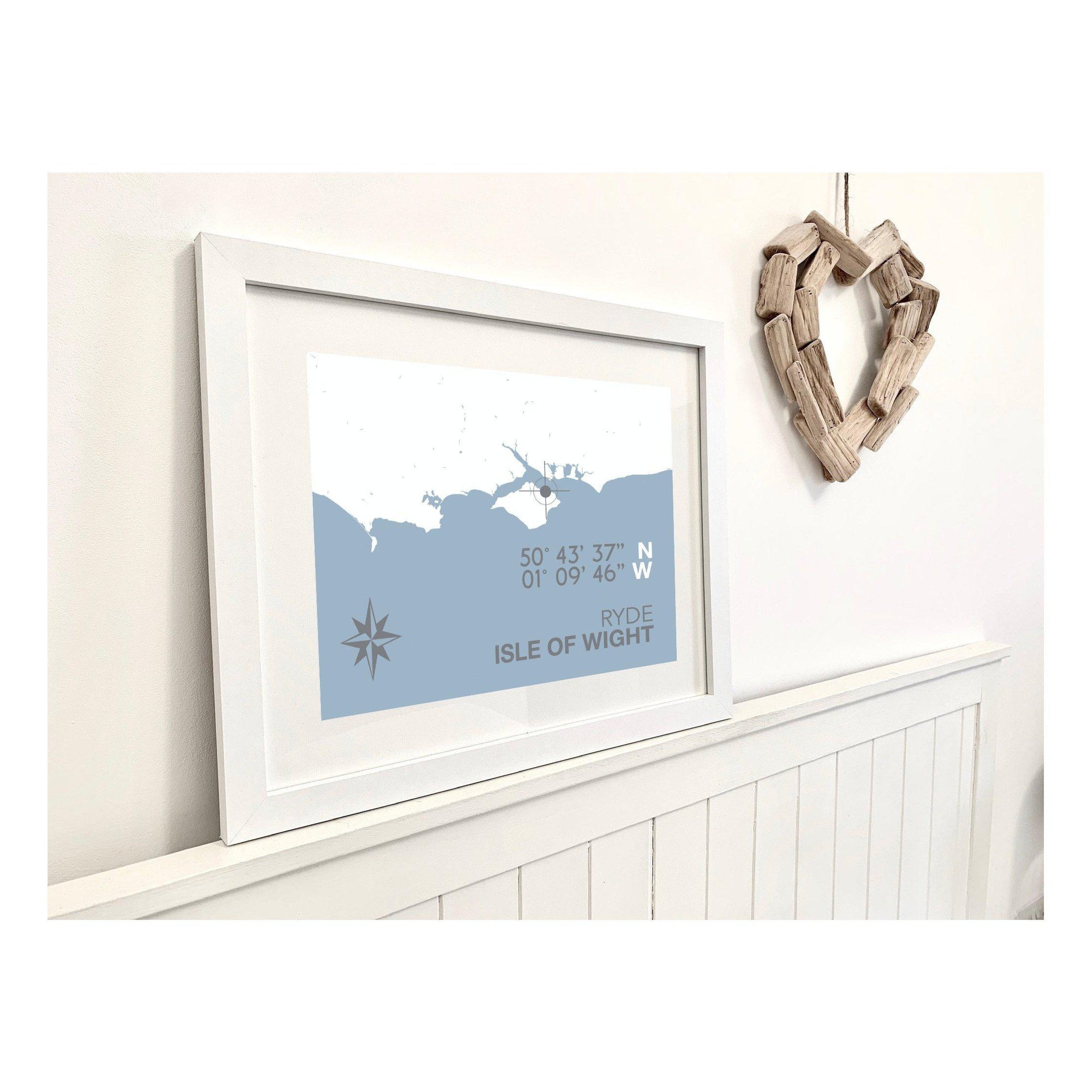 Ryde Coastal Map Print-SeaKisses