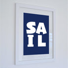 SAIL - Typographic Print-SeaKisses