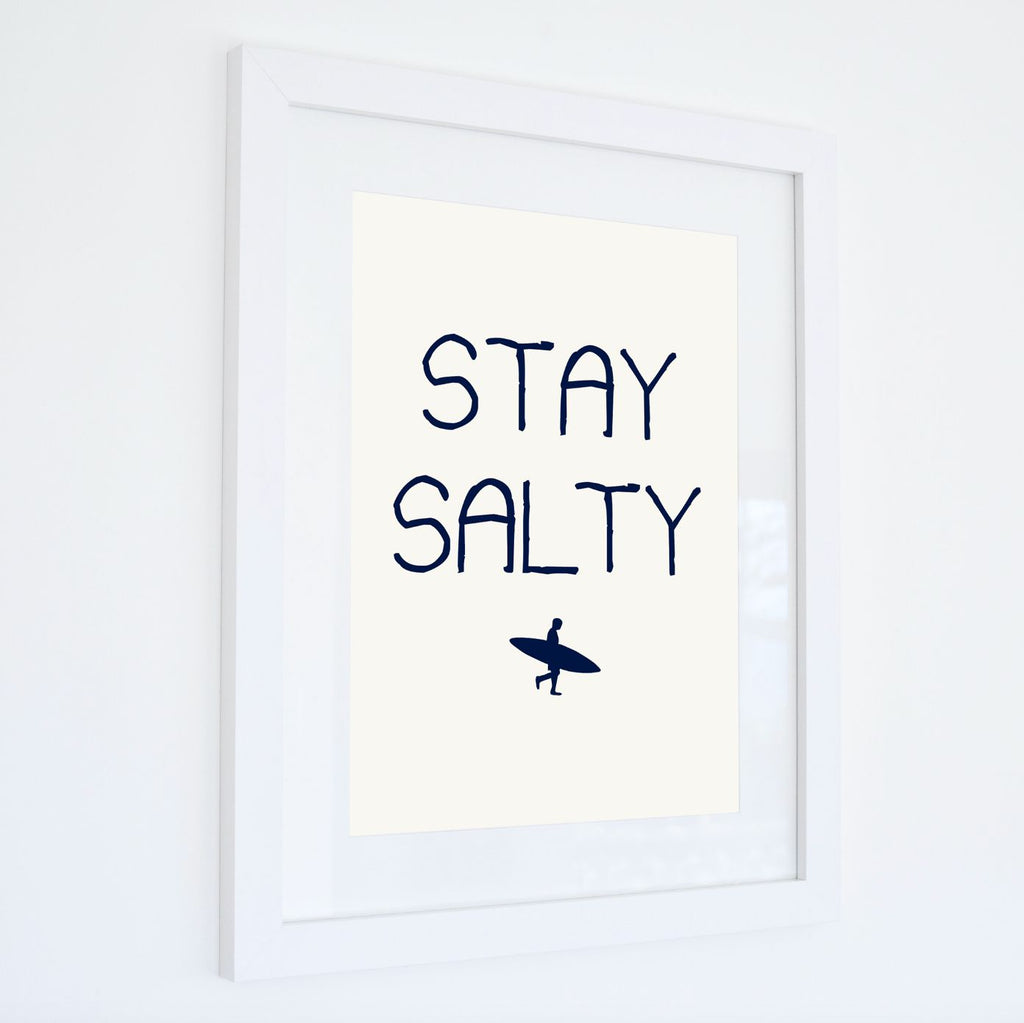 STAY SALTY Typographic Print-SeaKisses