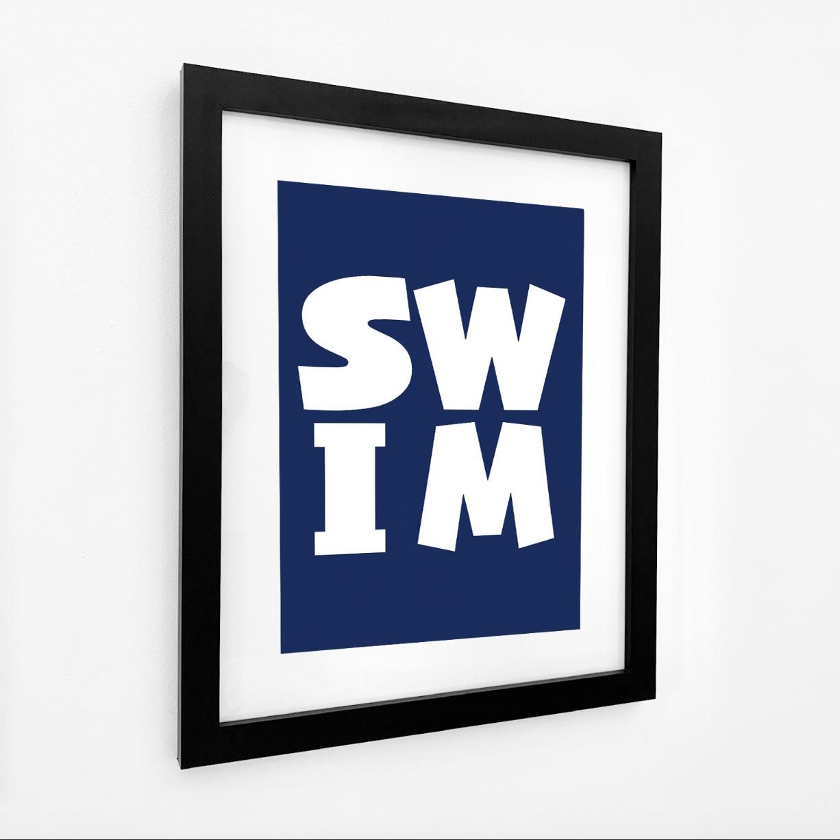 SWIM - Typographic Print-SeaKisses