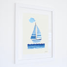 Sailing Boat Watercolour Print-SeaKisses