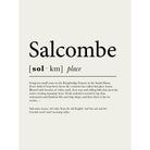 Salcombe Definition Typographic Print-SeaKisses