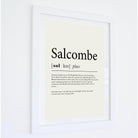 Salcombe Definition Typographic Print-SeaKisses