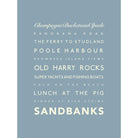 Sandbanks Typographic Print-SeaKisses