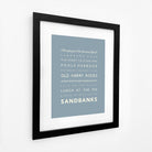 Sandbanks Typographic Print-SeaKisses