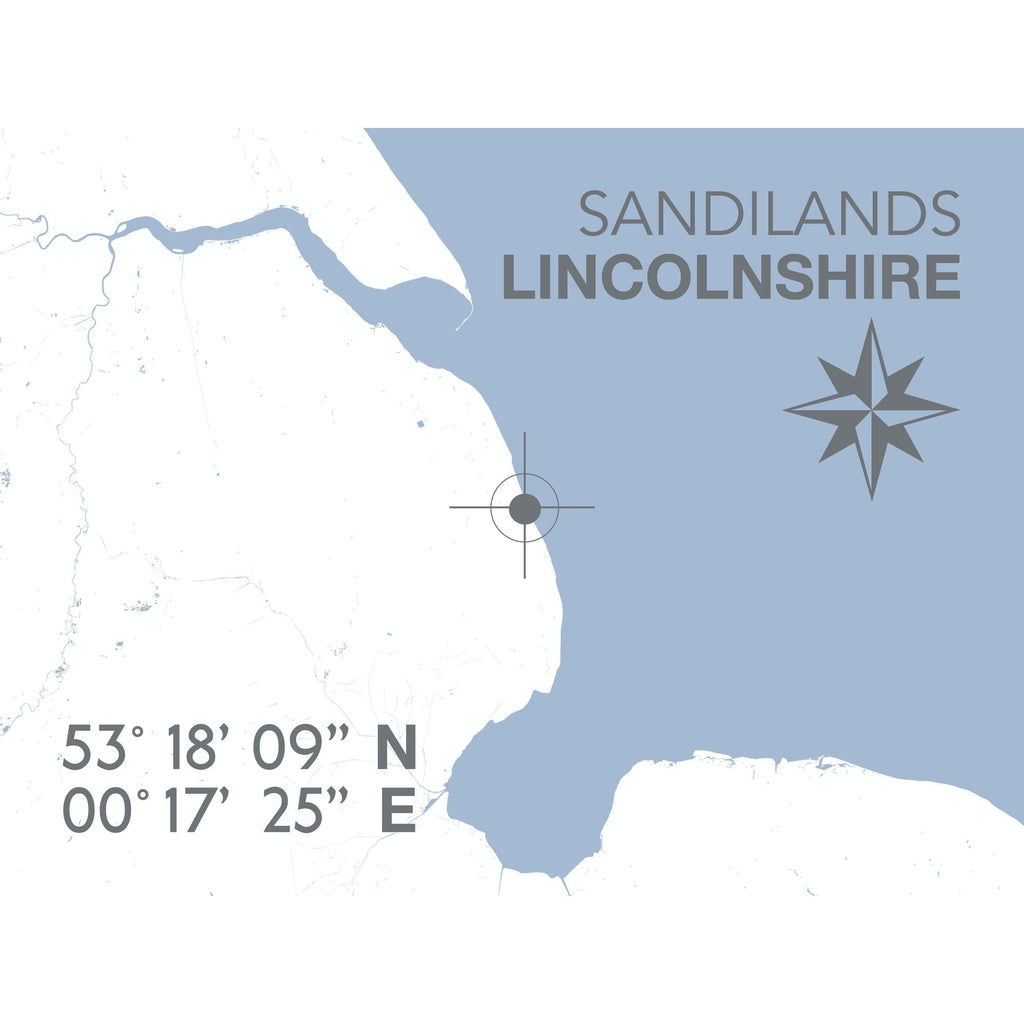 Sandilands Map Travel Print- Coastal Wall Art /Poster-SeaKisses