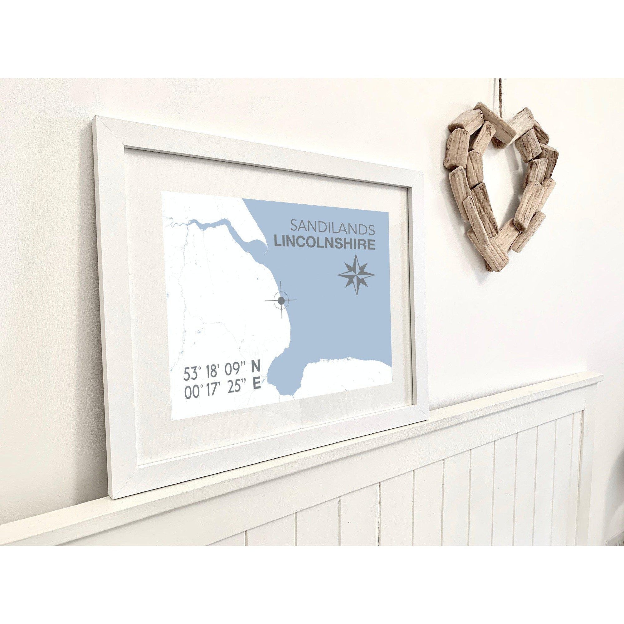 Sandilands Coastal Map Print-SeaKisses