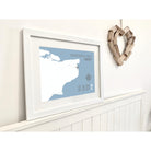 Sandwich Bay Coastal Map Print-SeaKisses