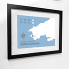 Sandy Haven Coastal Map Print-SeaKisses