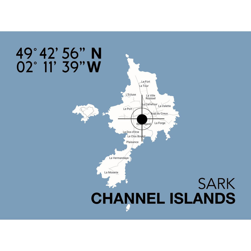 Sark Landmark Map-SeaKisses