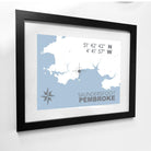 Saundersfoot Coastal Map Print-SeaKisses